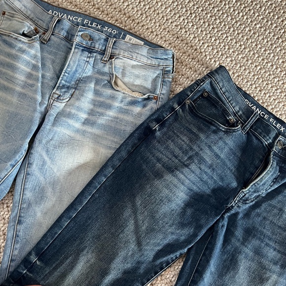 Men's Blue and Dark Blue Jeans - Picture 4 of 8